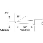 ראש לידית מלחם - METCAL SMC-6HF6015S - HOOF 60º 1.5MM