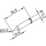 ראש לידית מלחם - ERSA 0102PDLF02 - PENCIL 0.2MM