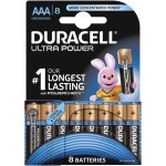 8 סוללות אלקליין - AAA 1.5V - DURACELL ULTRA ALKALINE