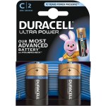 זוג סוללות אלקליין - C 1.5V - DURACELL ULTRA ALKALINE