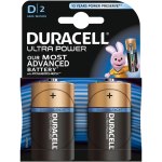 זוג סוללות אלקליין - D 1.5V - DURACELL ULTRA ALKALINE