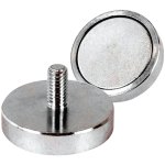 מגנט - NEO SHALLOW POT EXT THREAD - 25MM X 7MM