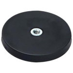 מגנט - NEO SHALLOW POT RUBBER COATED - 22MM X 6MM