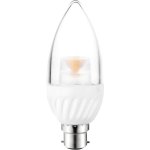 נורת WARM WHITE LED 5W - חיבור B22 - עדשת נר שקופה