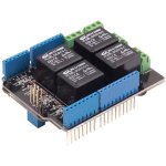 כרטיס הרחבה - SEEED STUDIO ARDUINO RELAY SHIELD V3.0