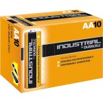 10 סוללות אלקליין - AA 1.5V - DURACELL INDUSTRIAL ALKALINE