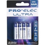 רביעיית סוללות אלקליין - AAA 1.5V - PRO-ELEC ULTRA ALKALINE