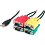 כבל מתאם - (1.8M - USB ~ 4XSERIAL (RS232