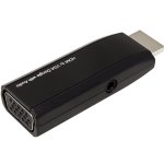 ממיר אודיו וידאו - HDMI TO VGA + AUDIO DONGLE