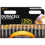 12 סוללות אלקליין - AA 1.5V - DURACELL PLUS POWER ALKALINE