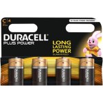 4 סוללות אלקליין - C 1.5V - DURACELL PLUS POWER ALKALINE