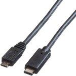 כבל 1.8M - USB3.1 C(M) ~ MICRO USB2.0 B(M-REV) - USB