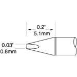 ראש לידית מלחם - METCAL UFC-7CH5108S - CHISEL 0.8MM