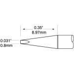 ראש לידית מלחם - METCAL UFC-7CH9008S - CHISEL 0.8MM