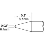 ראש לידית מלחם - METCAL UFC-7CN5504S - CONICAL 0.4MM