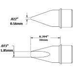 ראש לידית מלחם - METCAL HCV-7CH0018S - CHISEL 1.8MM