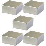 סט 5 מגנטים - NEODYMIUM BLOCK - 20MM X 8MM X 3MM