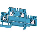 מחבר טרמינל בלוק לפס דין - 4WAY , 2.5MM² , 24A , 800V , BLUE