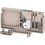 מחבר טרמינל בלוק לפס דין - 2WAY , 10MM² , 57A , 800V , GREY