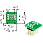 לוח מתאם לרכיבי SOT23-6 ~ DIP - SMD