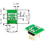 לוח מתאם לרכיבי SOP-5 ~ DIP - SMD