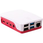 קופסת זיווד - RASPBERRY PI 4 OFFICIAL CASE - RED & WHITE