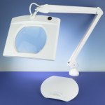 מנורת עבודה שולחנית עם זכוכית מגדלת - PREMIUM LED - הגדלה X3