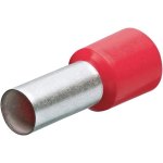 סופיות מבודדות לכבל 1.0MM² - אדום - 200 יחידות