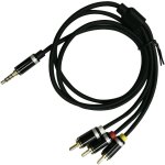 כבל PRO SIGNAL - PL 3.5MM (4P) - 3XRCA 1M