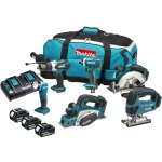 קיט כלי עבודה מקצועיים נטענים MAKITA DLX6067PT - 18V