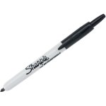 טוש סימון שחור פרמננטי - SHARPIE RETRACTABLE FINE TIP