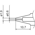 ראש לאקדח שואב בדיל חשמלי - HAKKO N3-06 - 0.6MM