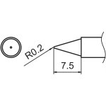 ראש מלחם - HAKKO T15-B - CONICAL 0.2MM