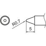 ראש מלחם - HAKKO T15-B3 - CONICAL 0.7MM