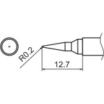 ראש מלחם - HAKKO T15-IL - LONG SHARP CONICAL 0.2MM