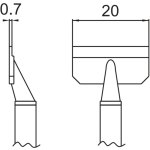 ראש מלחם (פינצטה חמה) - HAKKO T16-1010 - SOP 20MM