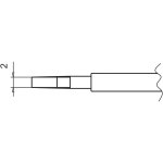 ראש מלחם (פינצטה חמה) - HAKKO T9-L2 - CONICAL 2MM