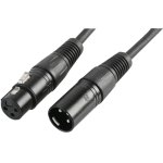 כבל הגברה PULSE PLS00189 - XLR 3P (M) ~ XLR 3P (F) - 0.5M - DMX