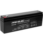 מצבר עופרת נטען - PRO ELEC ES12-2.3 - 12V 2.3AH