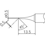 ראש מלחם - HAKKO T18-C05 - BEVELED 0.5MM