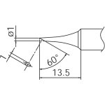 ראש מלחם - HAKKO T18-C1 - BELEVED 1MM