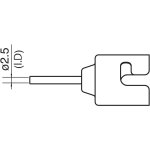 פיה 2.5MM לתחנת אוויר חם דיגיטלית - HAKKO N51-01