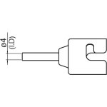 פיה 4MM לתחנת אוויר חם דיגיטלית - HAKKO N51-02