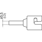 פיה 5.5MM לתחנת אוויר חם דיגיטלית - HAKKO N51-03