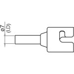 פיה 7MM לתחנת אוויר חם דיגיטלית - HAKKO N51-04