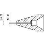 ראש 0.8MM לשואב בדיל חשמלי - HAKKO N61-07