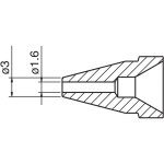 ראש 1.6MM לשואב בדיל חשמלי - HAKKO N61-10