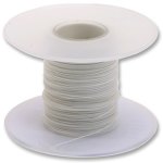 כבל WIREWRAP מקצועי - 30AWG - גליל 100M - בידוד לבן