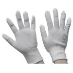 חבילת כפפות בד אנטי סטטיות עם ציפוי PU בקצות האצבעות - מידה SMALL