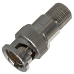 מתאם קואקסיאלי - F TYPE SOCKET - BNC PLUG